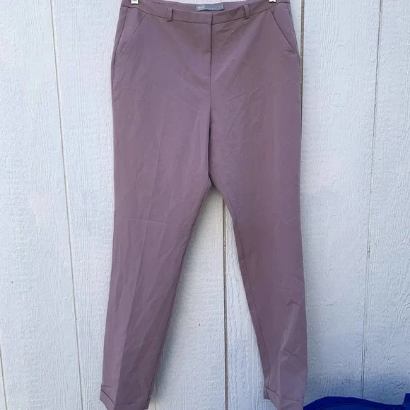 ASOS light pink/purple with gray undertones dress pants/trousers size 8 - Picture 1 of 3